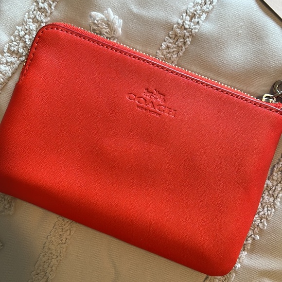 Coach x Baseman Buster Red Wristlet - Picture 4 of 5